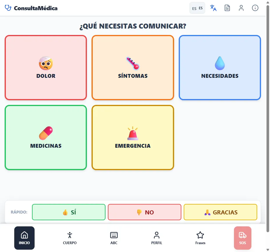 Screenshot of project Accessible Medical Consultation