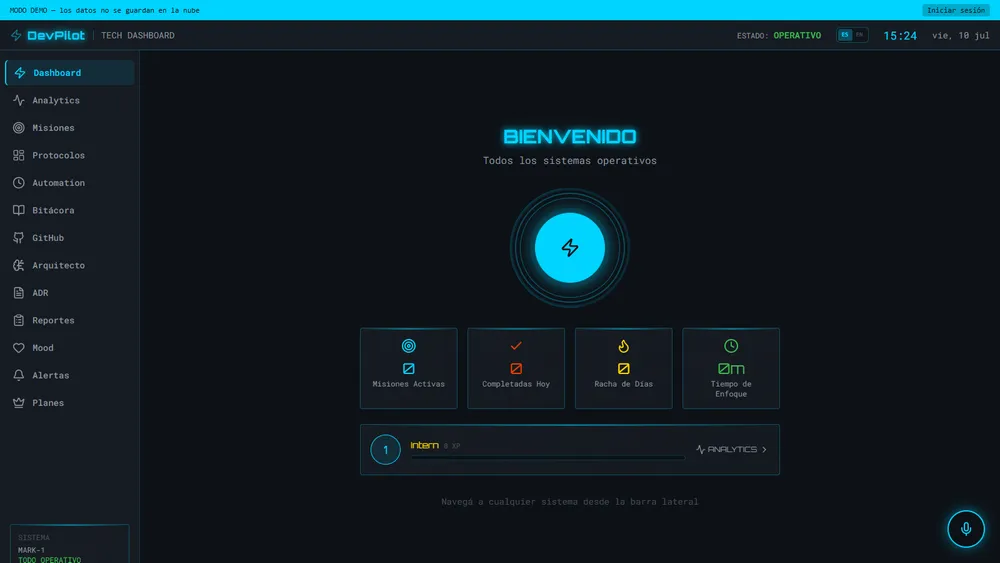 Screenshot of project DevPilot